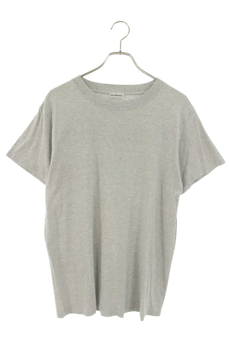 バレンシアガ BALENCIAGA 大いさ:M  518262 TAV51 バックロゴワッペンティーシャツ(薄墨色)【704062】【BS99】【レディース】【中古】bb429#rinkan*D