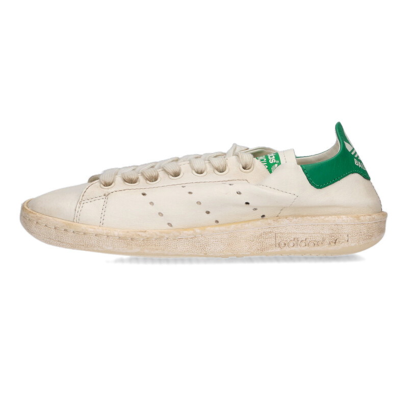 バレンシアガ BALENCIAGA　 サイズ:35 721836 WBDV4 ユーズド加工スタンスミススニーカー(ホワイト×グリーン)【804062】【BS99】【レディース】【小物】【中古】bb470#rinkan*S