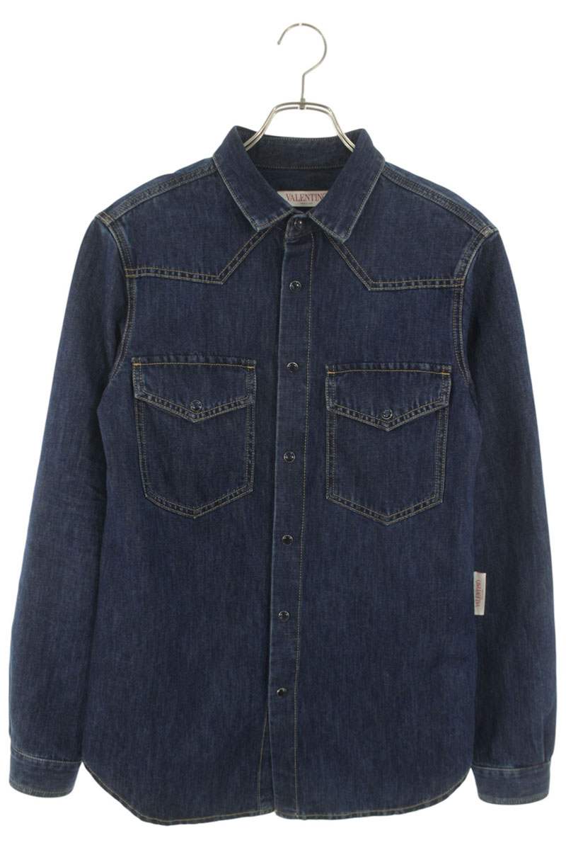 ヴァレンティノ VALENTINO 大きさ:46  1V3DB01S8L2 ジーンズ長袖プルオーバー(青味)【304062】【OM10】【メンズ】【中古】bb187#rinkan*B