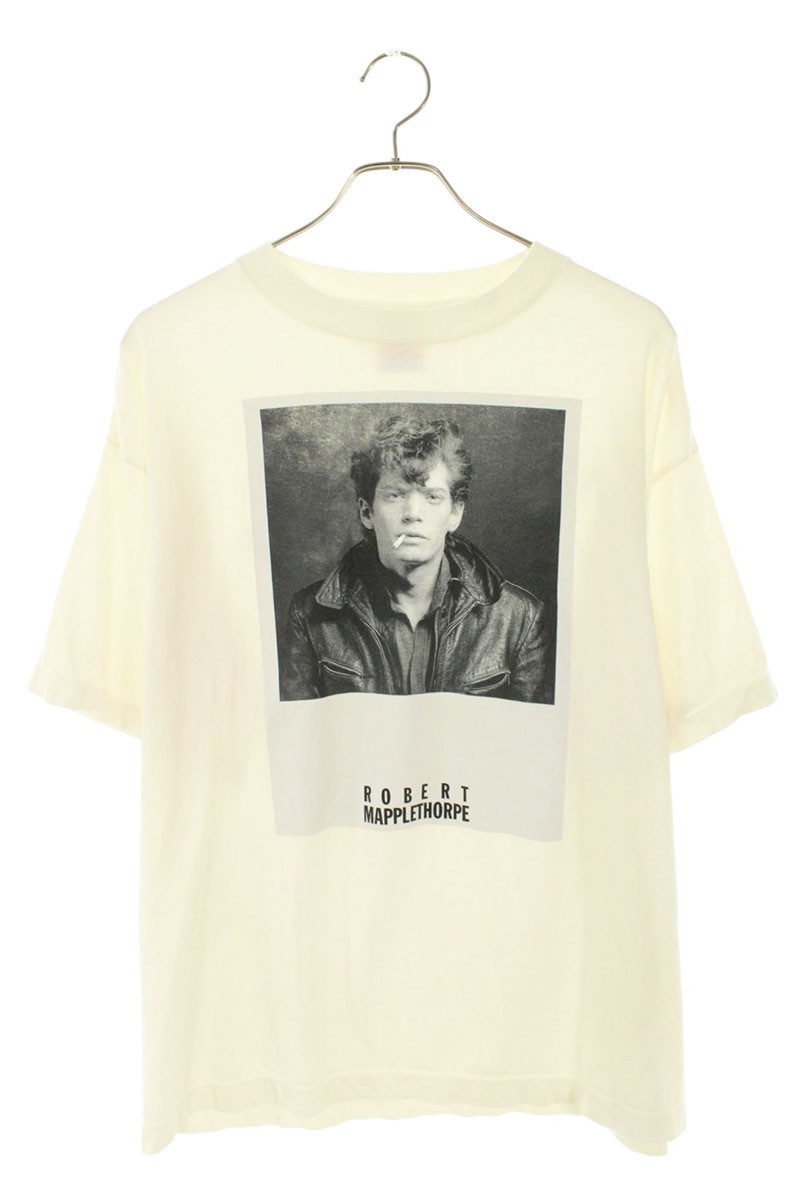 セントマイケル SAINT MICHAEL　 サイズ:L SM-HR8-0000-C16 メイプルソープフォトプリントTシャツ(ホワイト)【304062】【OM10】【メンズ】【中古】bb132#rinkan*B 28,405円