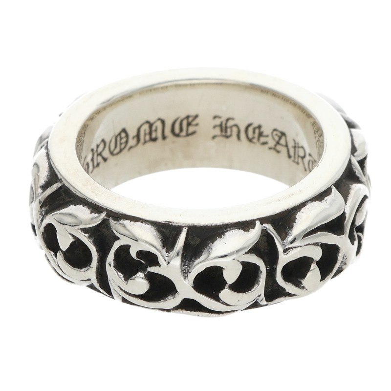 クロムハーツ Chrome Hearts 大きさ:9号  ETRNITY VINE BAND エタニティヴァインバンド しろがね色輪っか(しろがね色 11.63g)【304062】【SS07】【小物】【中古】bb377#rinkan*B