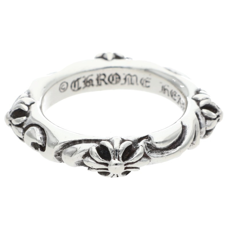 クロムハーツ Chrome Hearts 大きさ:19号  SBT BAND SBTダンス楽隊 しろがね色輪っか(しろがね色 10.31g)【504062】【聞き入れる15】【小物】【中古】bb450#rinkan*B