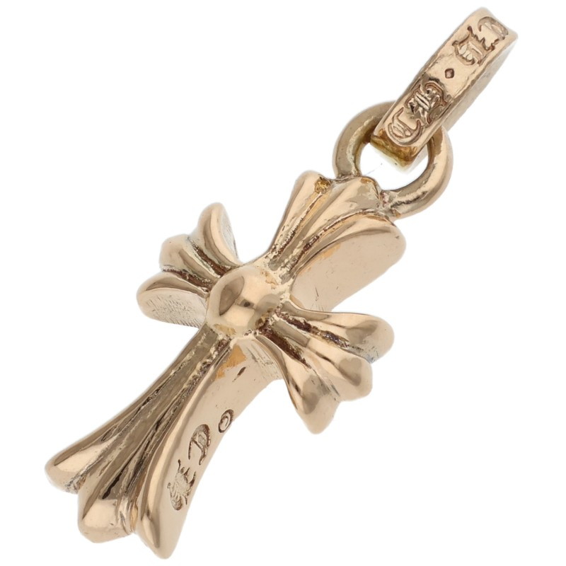 クロムハーツ Chrome Hearts   22K CRS BBYFAT 22Kベイビーファット 惹き付ける ゴールド頸飾りいの一番(黄色ゴールド 3.78g)【304062】【SS07】【小物】【中古】bb377#rinkan*B