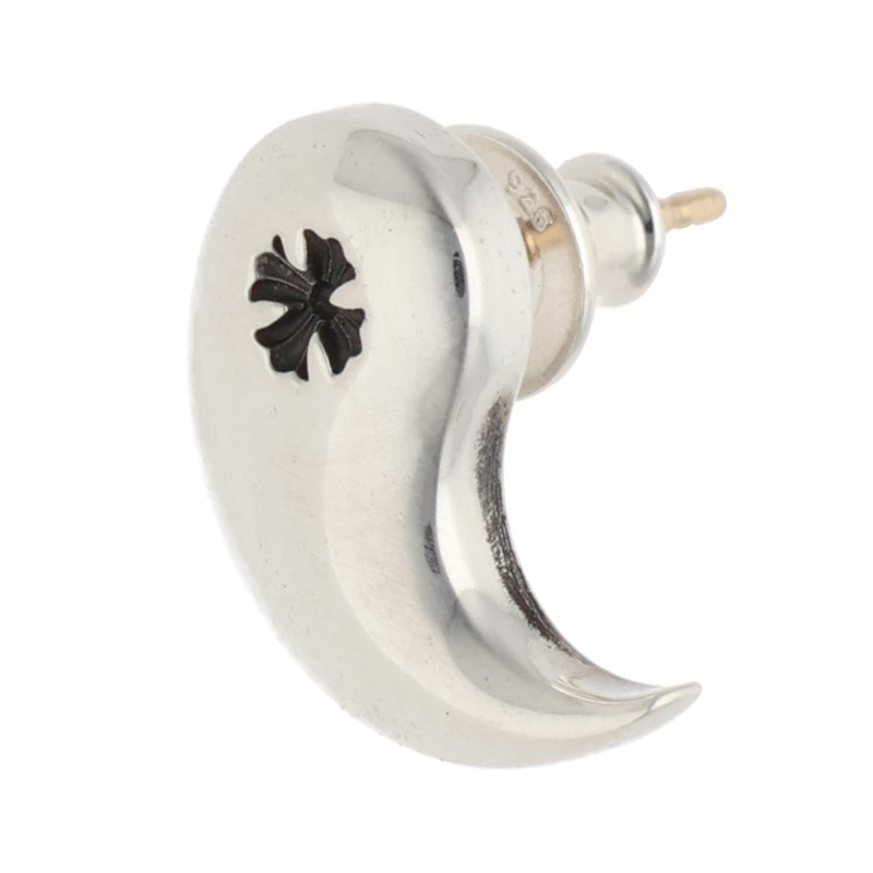 クロムハーツ Chrome Hearts   YIN YANG しろがね色ピアス(しろがね色 2.84g)【304062】【GZ11】【小物】【中古】bb389#rinkan*S