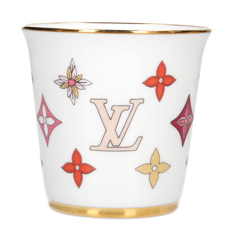 ルイヴィトン LOUISVUITTON   GI0876 仕掛ける 4 ゴブレ モノグラム水呑み(白いこと)【514062】【BS99】【小物】【中古】bb356#rinkan*S