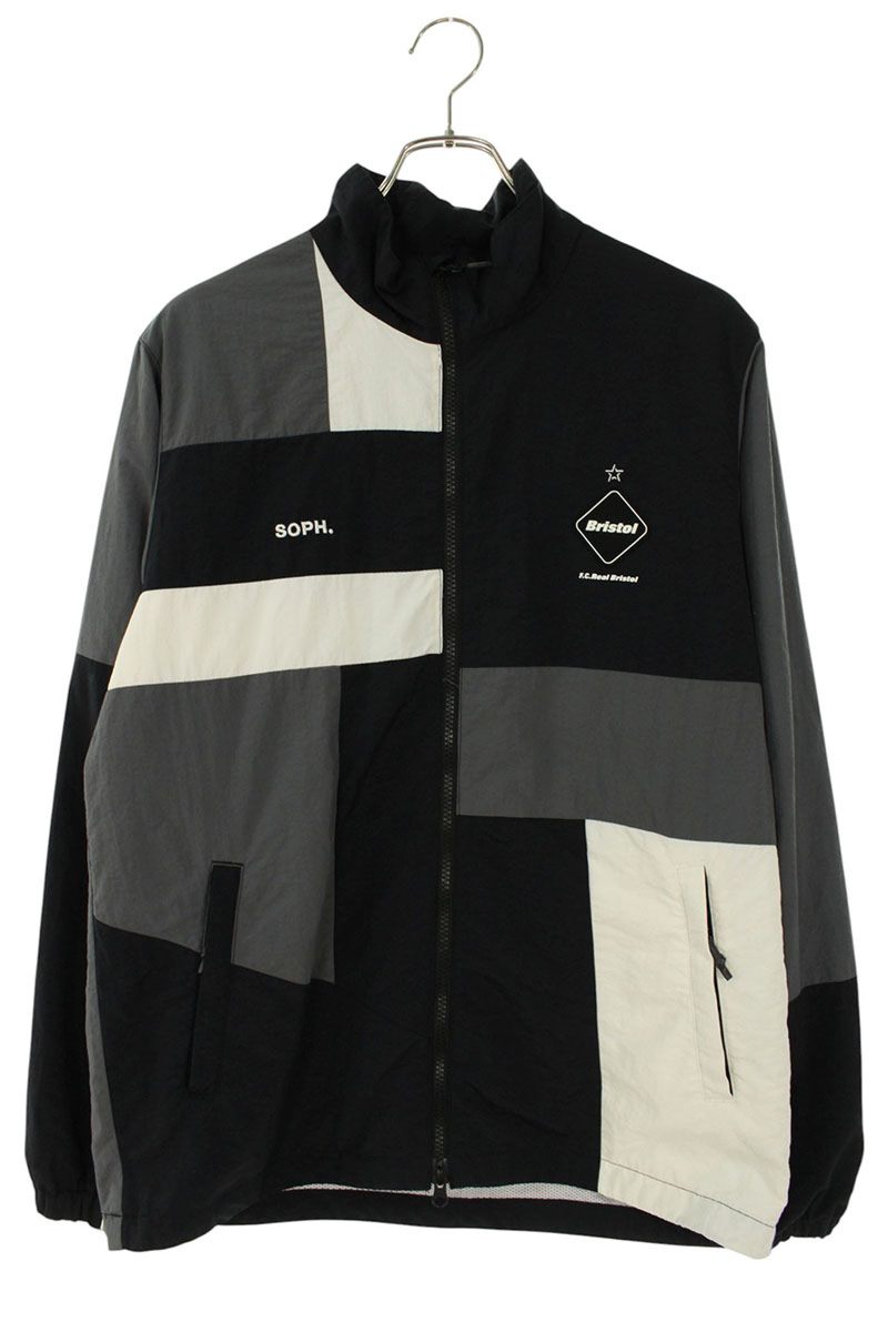 エフシーアールビー F.C.R.B.　 サイズ:M 20AW FCRB-202014 PATCH WORK STAND COLLAR BLOUSON パッチワークスタンドカラーブルゾン(ブラック×グレー×ホワイト)【804062】【BS99】【メンズ】【中古】bb51#rinkan*B