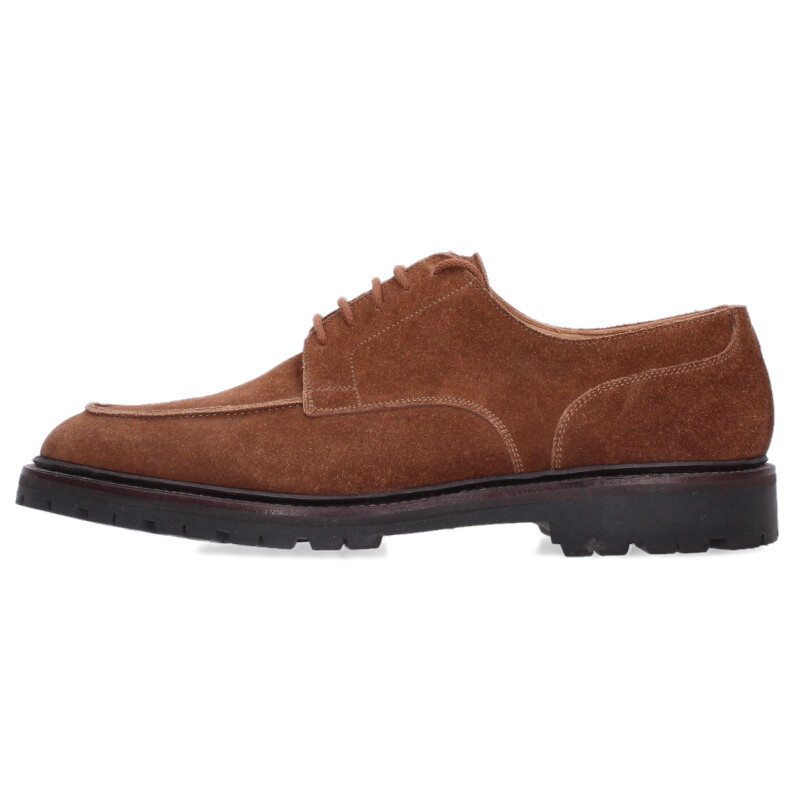 クロケットアンドジョーンズ Crockett \u0026 Jones 大きさ:7.5  アストン スウェードローカットシューズ(赤銅色)【114062】【BS99】【メンズ】【小物】【中古】bb18#rinkan*B