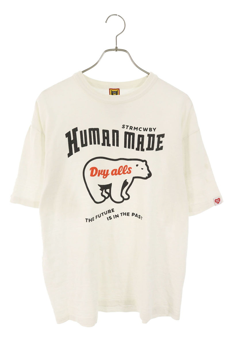 ヒューマンお手伝いさん HUMAN MADE 大きさ:XL  HM26TE007 シロクマグラフィックプリントプルオーバー(白いこと)【704062】【FK04】【メンズ】【中古】bb339#rinkan*B