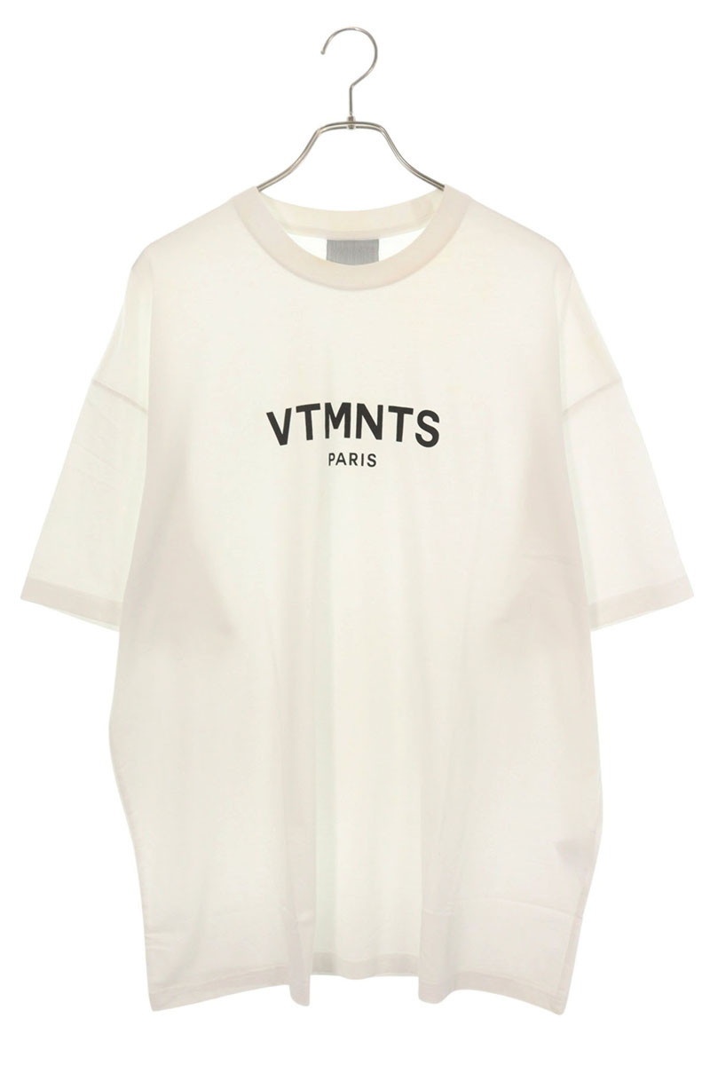 ブイティーエムエヌティーエス VTMNTS 大きさ:XL  VL18TR120W 向こう正面ロゴタイププルオーバー(白いこと)【804062】【BS99】【メンズ】【中古】bb356#rinkan*C
