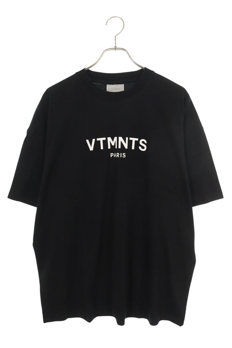 ブイティーエムエヌティーエス VTMNTS 大きさ:XL  VL18TR120B 向こう正面ロゴタイププルオーバー(黒いこと)【804062】【BS99】【メンズ】【中古】bb356#rinkan*B