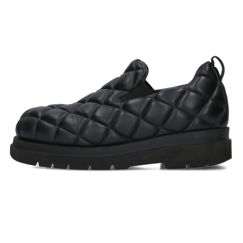 ボッテガヴェネタ BOTTEGA VENETA　 サイズ:43 キルティングレザースリッポンシューズ(ブラック)【604062】【SB01】【メンズ】【小物】【中古】bb380#rinkan*B 162,624円
