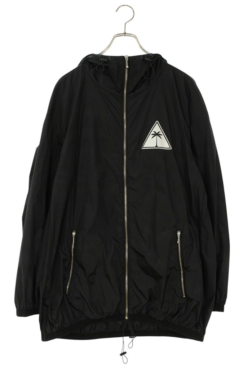 パームエンジェルス Palm Angels サイズ:M PMEB006S18309062 ツリーロゴジップアップブルゾン(ブラック)【214062】【BS99】【メンズ】【中古】bb356#rinkan*C|RINKAN