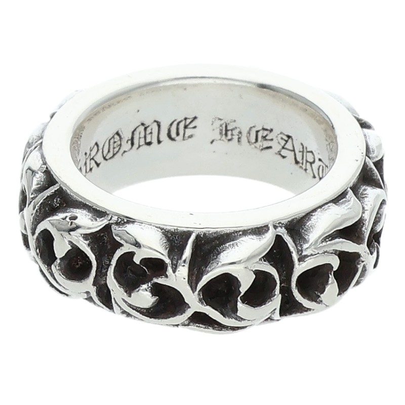 クロムハーツ Chrome Hearts 大きさ:9号  ETRNITY VINE BAND エタニティヴァインバンド しろがね色輪っか(しろがね色 12.14g)【014062】【NO05】【小物】【中古】bb187#rinkan*B