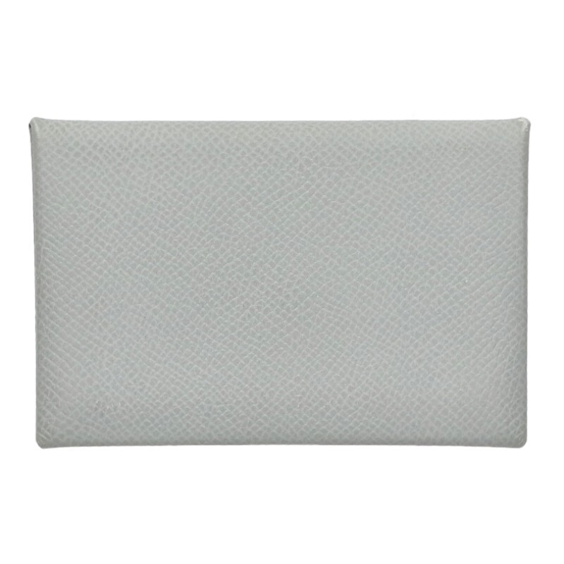 エルメス HERMES   カルヴィ C目じるし レザーカードケース(薄墨色)【914062】【BS99】【小物】【中古】bb170#rinkan*B