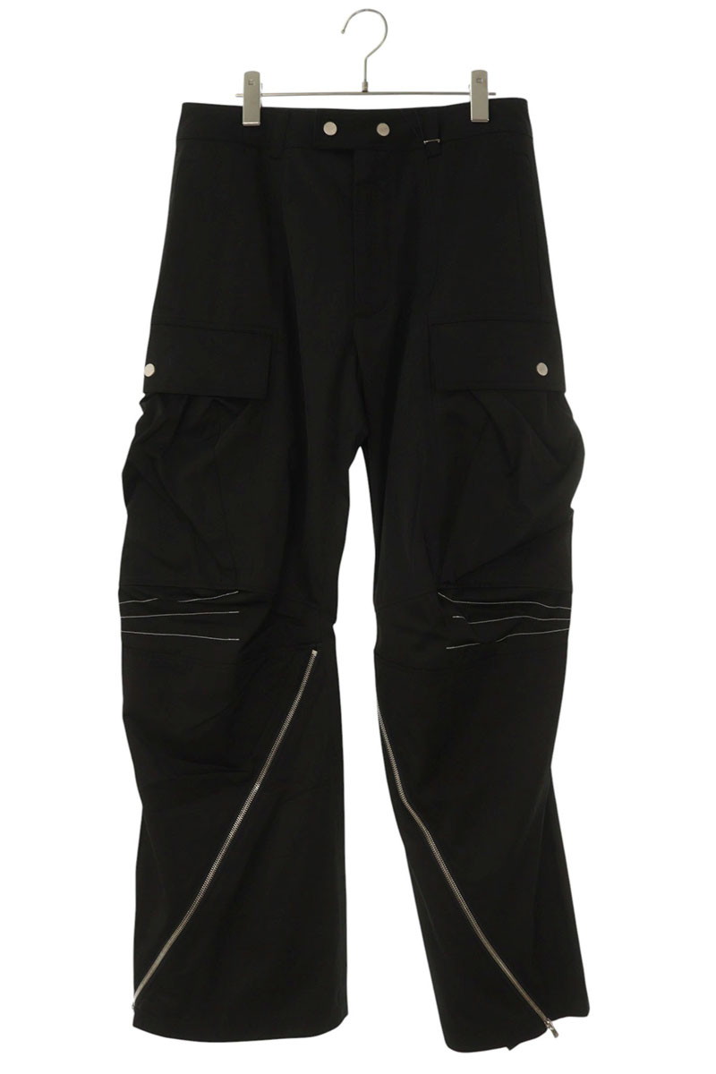 トリプルエフポスタルサービス FFF POSTAL SERVICE　サイズ:32 25AW Articulated Knee Dart Cargo Pants ニーダートカーゴパンツ FFFPSFW2519ロングパンツ(ブラック)【904062】【BS99】【メンズ】【中古】bb380#rinkan*A｜RINKAN