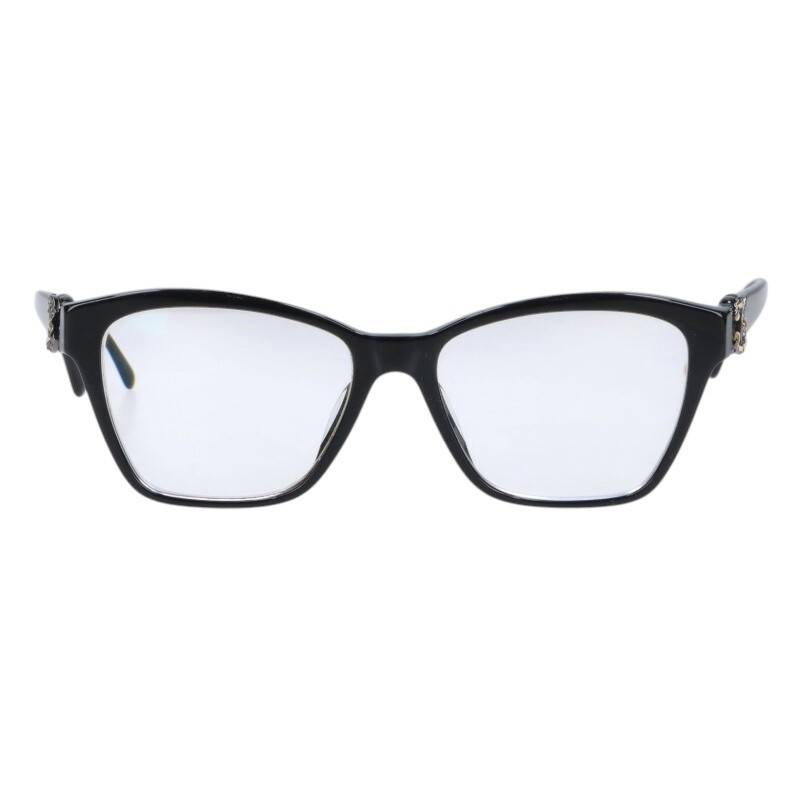 シャネル CHANEL 大きさ:54□16  3420-S-A ココマークウェリントンメガネ(黒いこと)【105062】【BS99】【小物】【中古】bb382#rinkan*B