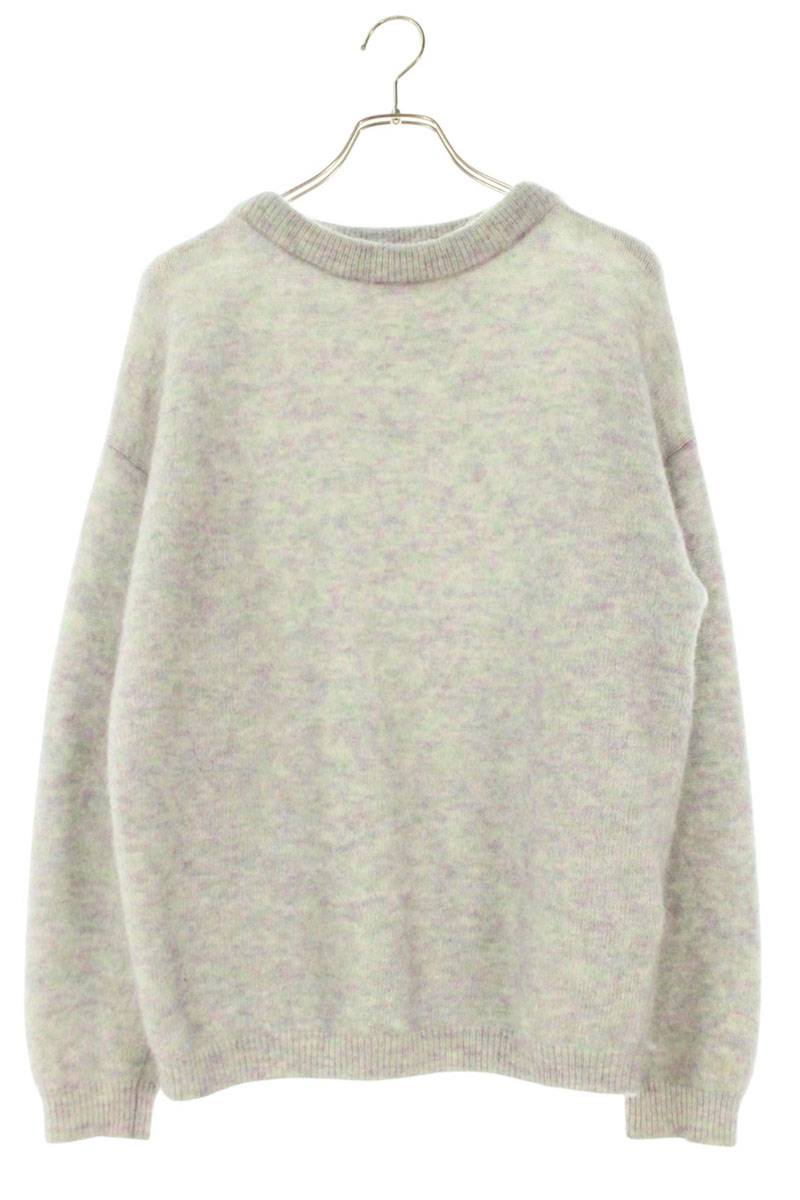 アクネストゥディオズ ACNE STUDIOS　 サイズ:XS FN-WN-KNIT000513 クルーネックモヘアニット(グレー調×パープル調)【214062】【BS99】【レディース】【中古】bb429#rinkan*B