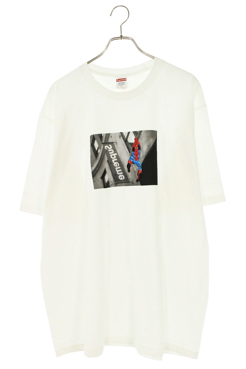 シュプリーム SUPREME　 サイズ:XL 26SS Spider-Man Tee スパイダーマンTシャツ(ホワイト)【904062】【OM10】【メンズ】【中古】bb30#rinkan*A
