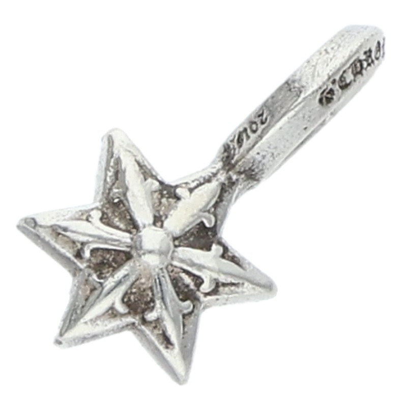 クロムハーツ Chrome Hearts   STACK STAR V2 スタースタックチャーム しろがね色頸飾りいの一番(しろがね色 1.06g)【105062】【HJ12】【小物】【中古】bb92#rinkan*B