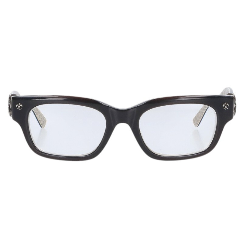クロムハーツ Chrome Hearts 大きさ:52□20-148  BANGADANG II-A フレアテンプルメガネ((一こま)赤銅色調)【014062】【os06】【小物】【中古】bb359#rinkan*B