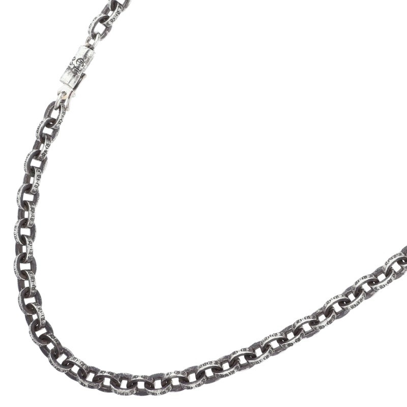 クロムハーツ Chrome Hearts　 サイズ:24inch PAPER CHAIN 24 ペーパーチェーン24inch シルバーネックレス(シルバー 37.84g)【214062】【FK04】【小物】【中古】bb297#rinkan*B 210,210円