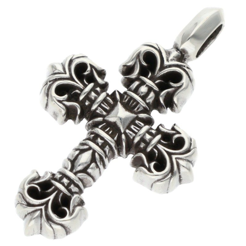 クロムハーツ Chrome Hearts　 CHARM FILIGREE TINY タイニーフィリグリー シルバーネックレストップ(シルバー 5.63g)【114062】【SS07】【小物】【中古】bb377#rinkan*B