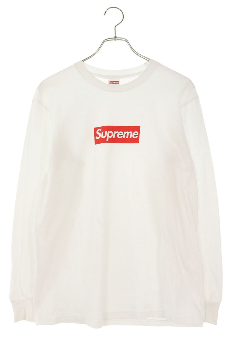シュプリーム SUPREME　 サイズ:S 20AW Box Logo L S Tee ボックスロゴ長袖カットソー(ホワイト)【014062】【SB01】【メンズ】【中古】bb187#rinkan*B