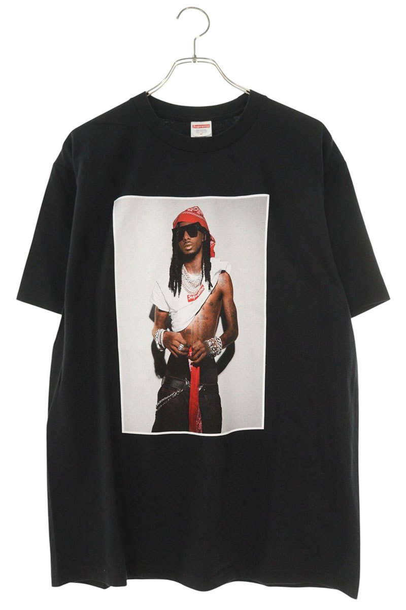 シュプリーム SUPREME 大きさ:M  25AW  Playboi Carti Tee 映し絵刷り上げるプルオーバー(黒いこと)【014062】【BS99】【メンズ】【中古】bb187#rinkan*B