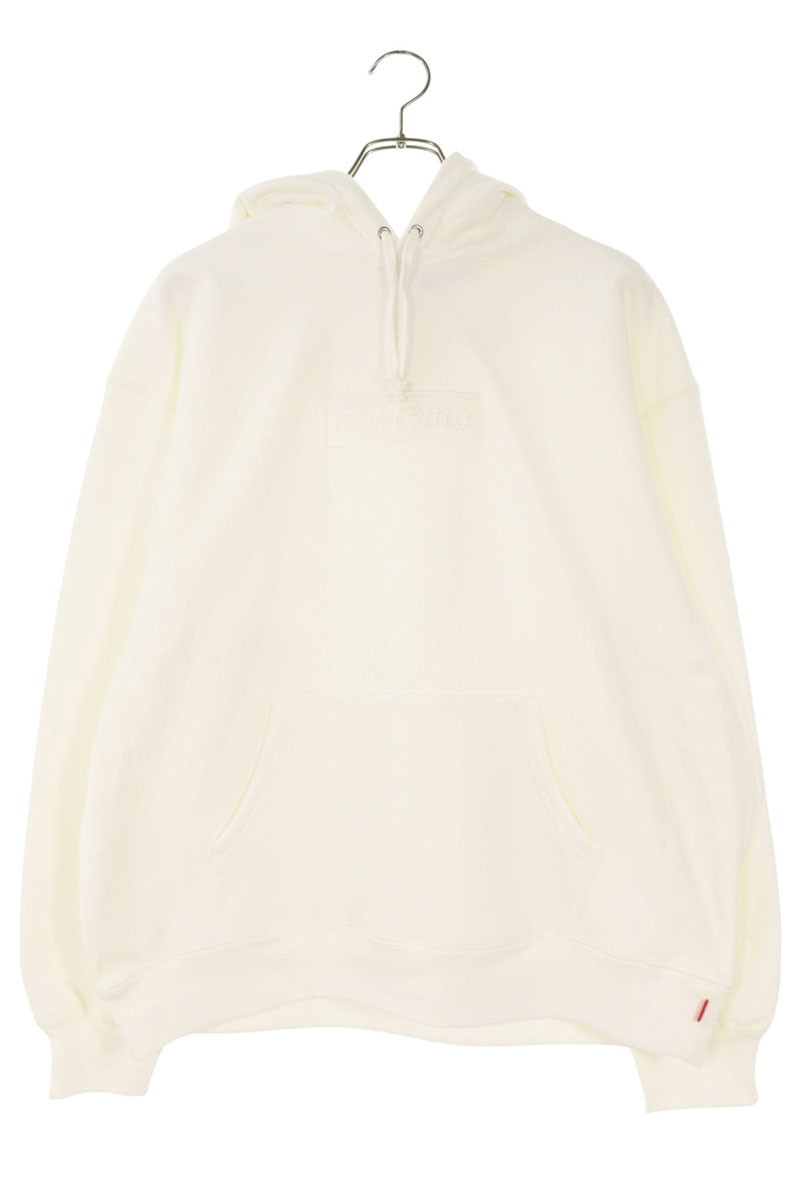 シュプリーム SUPREME 大きさ:L  23AW  Box Logo Hooded Sweatshirt ボックスロゴフーデッドスウェットシャツパーカー(白いこと)【014062】【SB01】【メンズ】【中古】bb187#rinkan*B