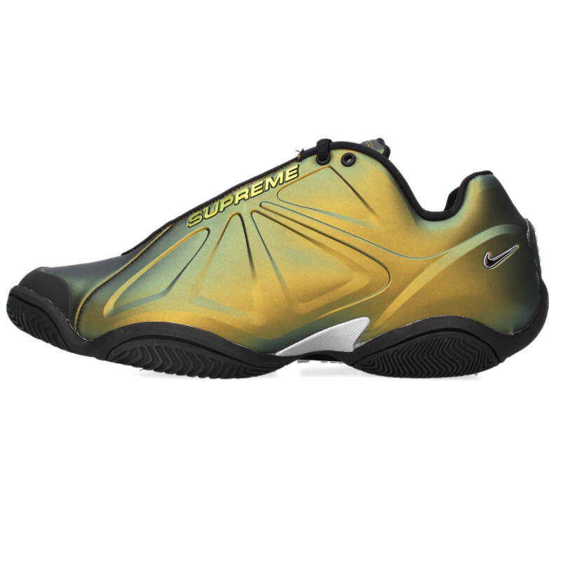 ナイキ NIKE ×シュプリーム SUPREME サイズ:27.5cm  23AW  Air Zoom Courtposite FB8934-700 エアズームコートポジットスニーカー(ゴールド調×ブラック)【514062】【BS99】【メンズ】【小物】【中古】bb187#rinkan*A