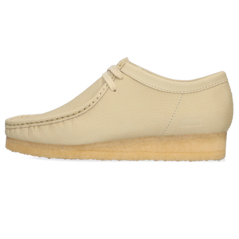 シュプリーム SUPREME　 ×クラークス Clarks サイズ:UK6 25SS Reflective Wallabee リフレクティブワラビーシューズ(ベージュ)【214062】【BS99】【メンズ】【小物】【中古】bb187#rinkan*A