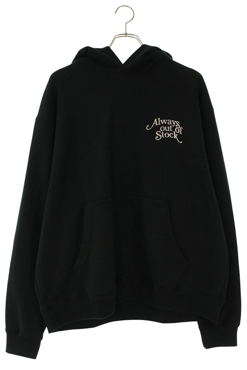 オールウェイズアウトオブストック ALWAYS OUT OF STOCK サイズ:XL  HA-326103201 フロントロゴパーカー(ブラック)【214062】【BS99】【メンズ】【中古】bb78#rinkan*S
