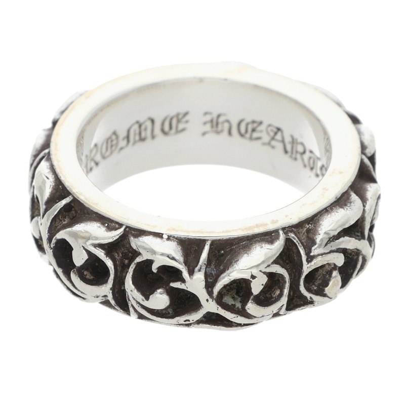 クロムハーツ Chrome Hearts 大きさ:9号  ETRNITY VINE BAND エタニティヴァインバンド しろがね色輪っか(しろがね色 11.42g)【414062】【os06】【小物】【中古】bb470#rinkan*B