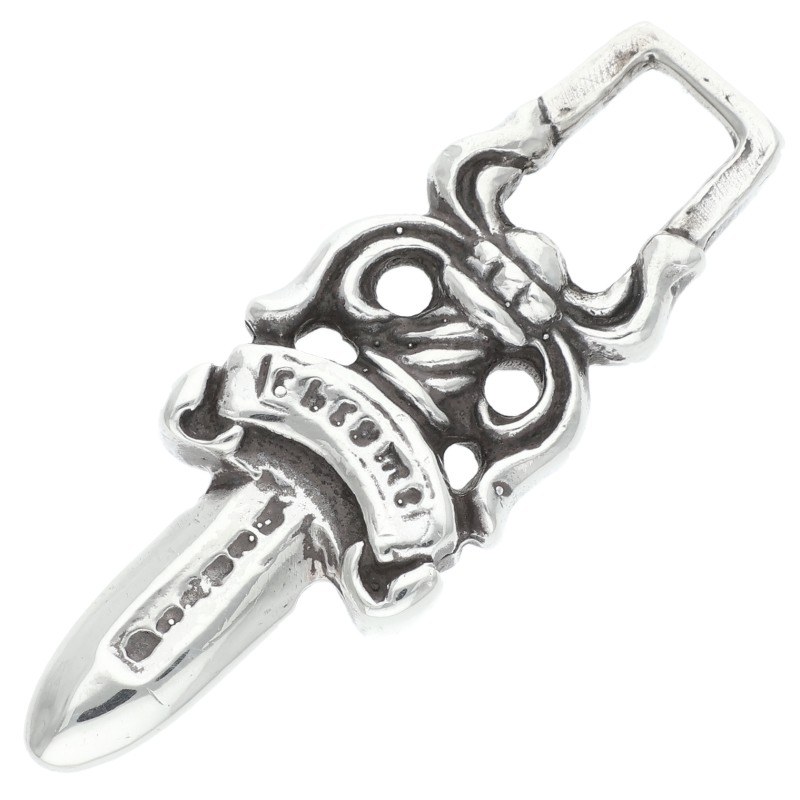 クロムハーツ Chrome Hearts   #5DAGGER ZIP1 #5ダガーチャーム しろがね色首飾りとっ始め(しろがね色 5.63g)【114062】【SJ02】【小物】【中古】bb412#rinkan*B