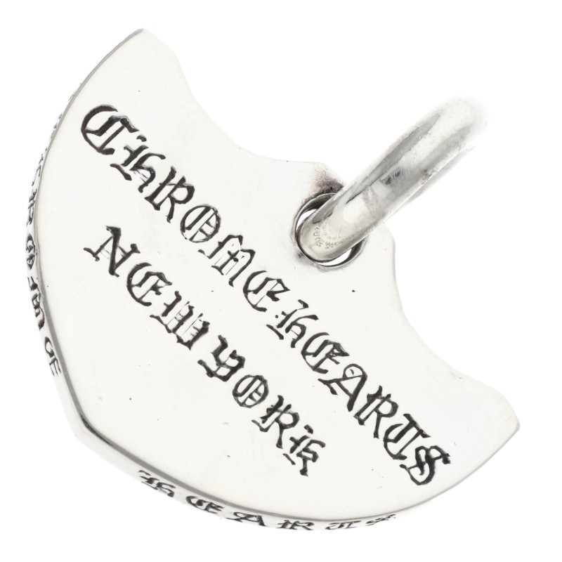クロムハーツ Chrome Hearts   SHIELD ニューヨーク州制限事項首飾りいの一番(しろがね色 8.03g)【114062】【GZ11】【小物】【中古】bb382#rinkan*B