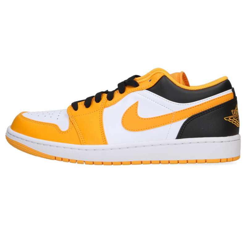 ナイキ NIKE 大きさ:27珊  553558-701 Air Jordan 1 Low Taxi エアジョーダン1 置き目 辻自動車スニーカー(黄色×白いこと)【214062】【BS99】【メンズ】【小物】【中古】bb33#rinkan*S