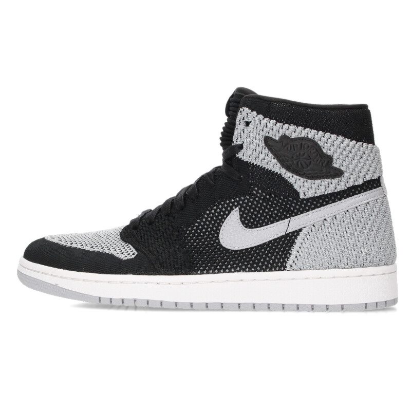 ナイキ NIKE 大きさ:27.5糎  919704-003 Air Jordan 1 Retro High Flyknit Shadow エアジョーダン1 レトロ 御機嫌 フライニットスニーカー(薄墨色)【614062】【BS99】【メンズ】【小物】【中古】bb33#rinkan*S