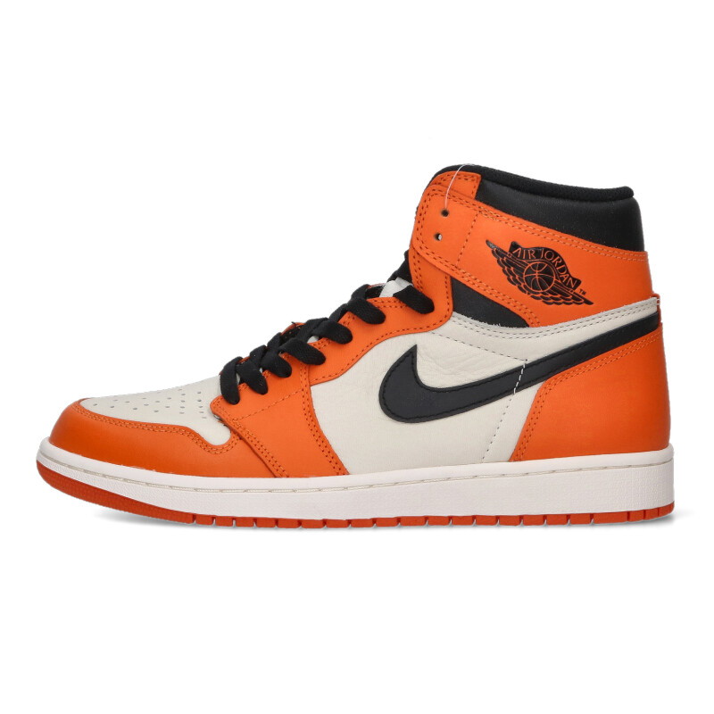 ナイキ NIKE 大いさ:27.5糎  555088-113 Air Jordan 1 Retro High エアジョーダン1 レトロ 御機嫌スニーカー(オレンジ色)【614062】【BS99】【メンズ】【小物】【中古】bb33#rinkan*S