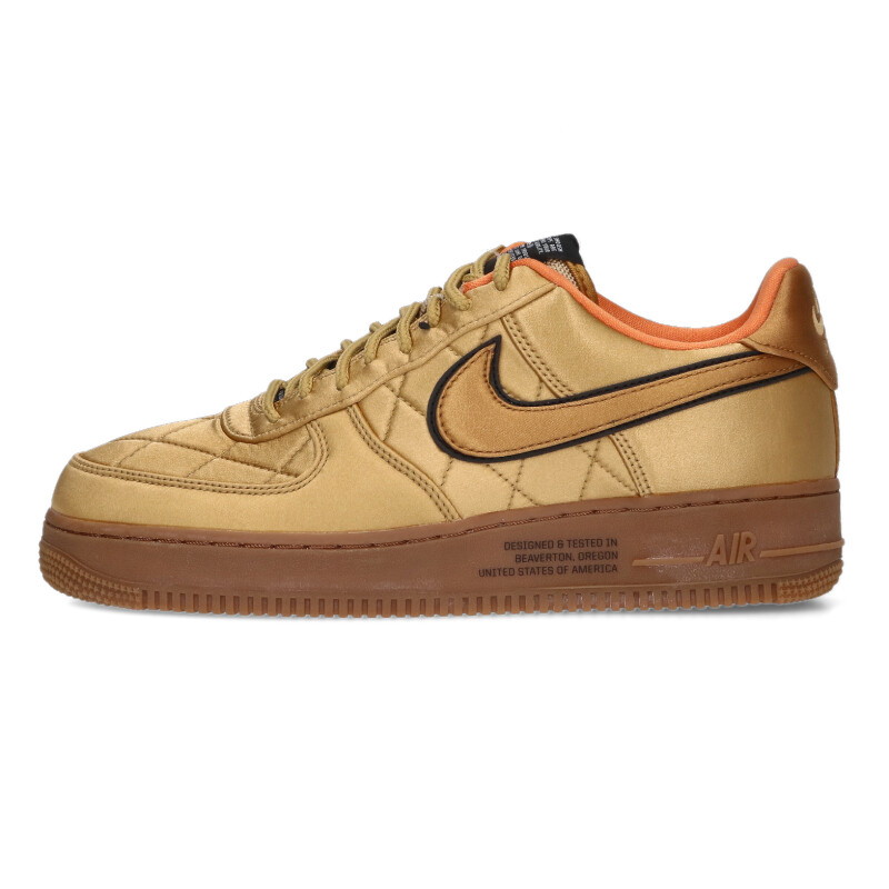 ナイキ NIKE 大きさ:27珊  CU6724-777 Air Force 1 Low Quilted Satin Pack Wheat 空軍1 置き目スニーカー(赤銅色)【614062】【BS99】【メンズ】【小物】【中古】bb33#rinkan*S
