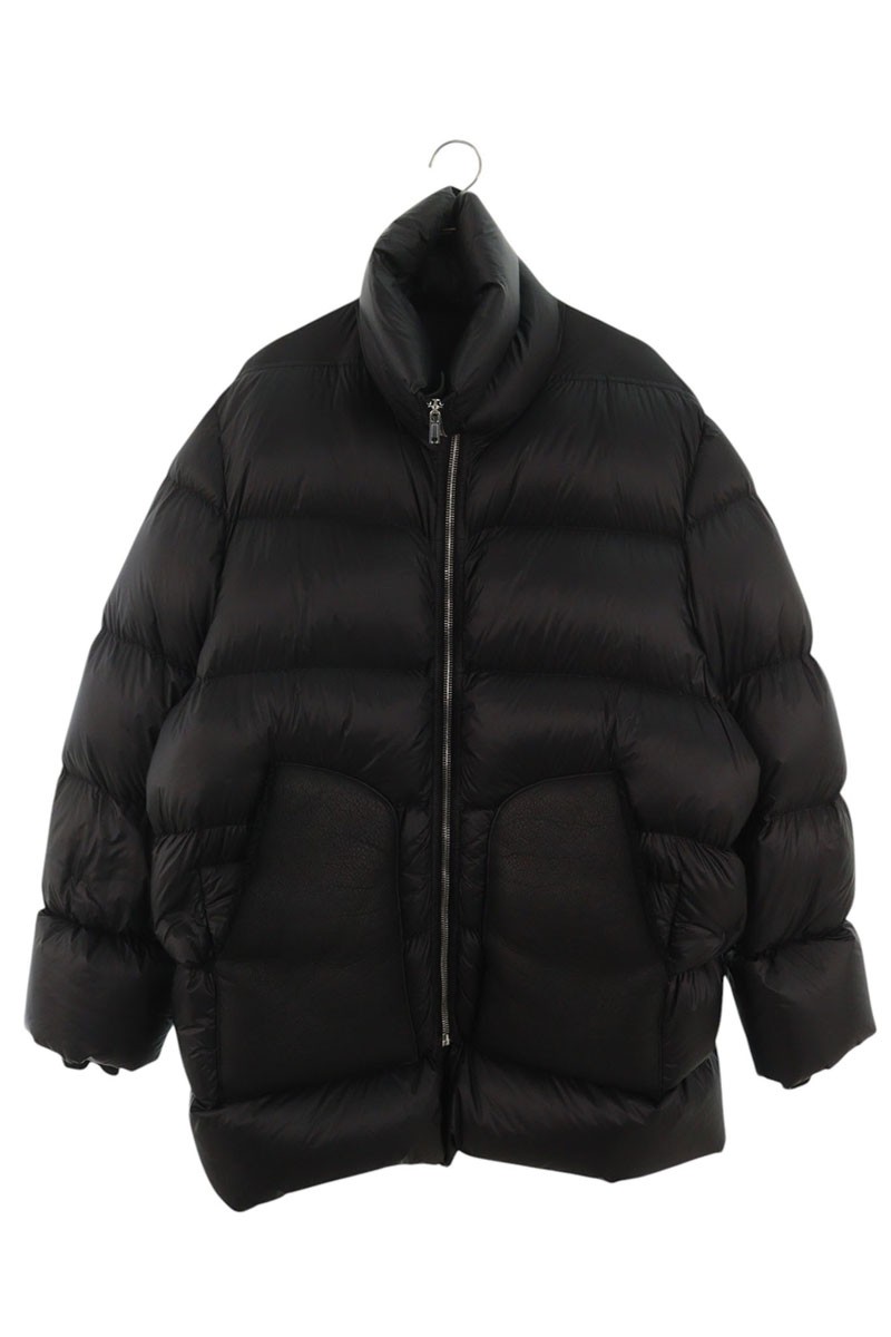 リックオウエンス Rick Owens サイズ:50  TURTLE COAT RU02D6790-NPLSH3 ムートンポケットタートルダウンジャケット(ブラック)【514062】【BS99】【メンズ】【中古】bb223#rinkan*A
