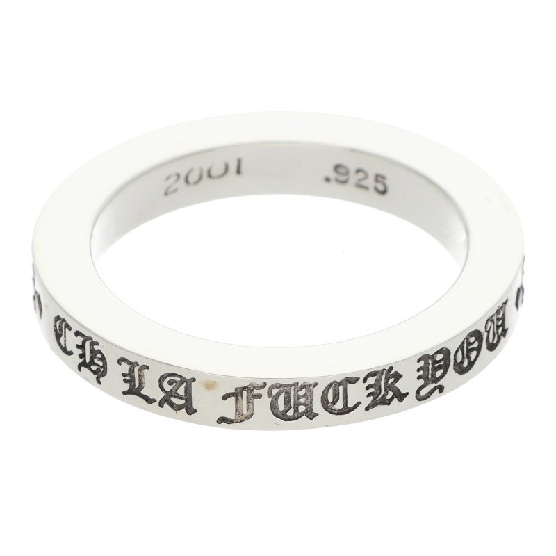 クロムハーツ Chrome Hearts 大きさ:14号  3粍 SPACER 押さえる 3粍スペーサー 天使の都市押さえる しろがね色輪っか(しろがね色 5.65g)【105062】【HJ12】【小物】【中古】bb297#rinkan*B