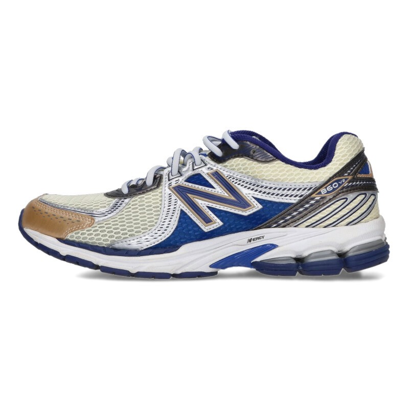 ニュー平衡にする New Balance ×エメレオンドレ AIME LEON DORE 大きさ:28.5.珊  ML860AM2 ローカットスニーカー(青碧×白いこと)【614062】【BS99】【メンズ】【小物】【中古】bb51#rinkan*B