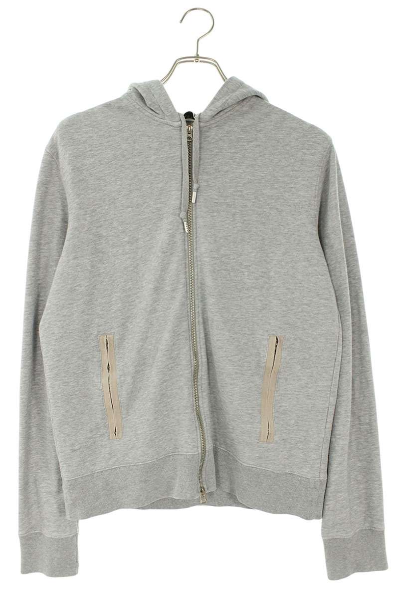 アクネストゥディオズ ACNE STUDIOS サイズ:S  JOHNA HOOD ジップアップパーカー(グレー)【314062】【BS99】【レディース】【中古】bb378#rinkan*B