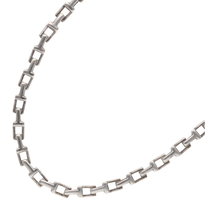 ティファニー TIFFANY&Co. Tナローチェーン シルバーネックレス(シルバー 31.24g)【714062】【SB01】【小物】【中古】bb127#rinkan*B|RINKAN