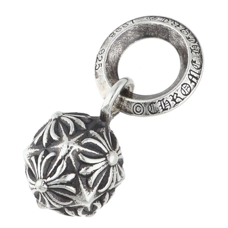 クロムハーツ Chrome Hearts PYRAMID PLUS BALL ピラミッドプラスボール ペンダント シルバーネックレストップ(シルバー 5.44g)【314062】【GZ11】【小物】【中古】bb389#rinkan*S |RINKAN