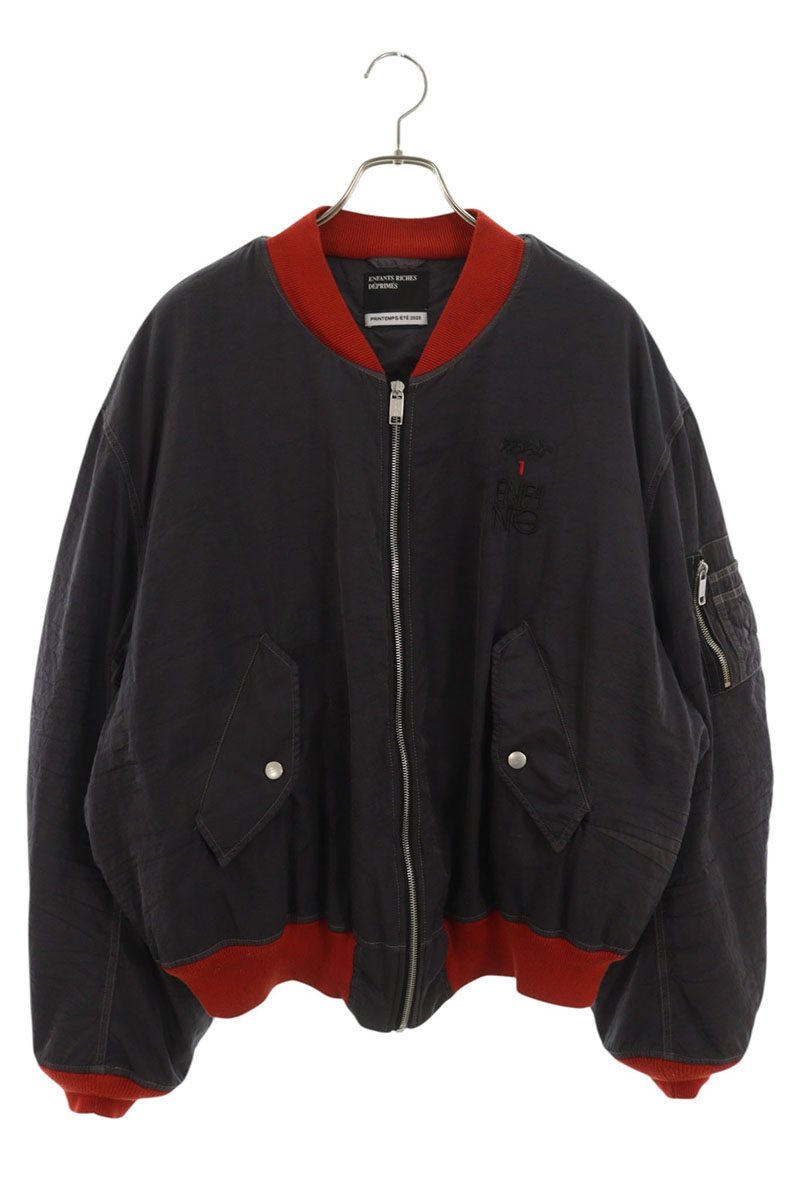 アンファンリッシュデプリメ ENFANTS RICHES DEPRIMES 大きさ:XXL  ENFANTS EROTICA BOMBER JACKET エンブロイダリーボンバージャケットブルゾン(黒いこと)【514062】【SB01】【メンズ】【中古】bb33#rinkan*A