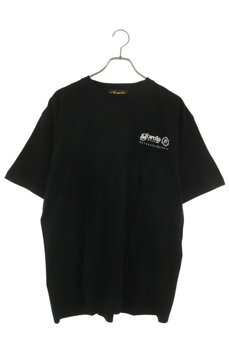 ゴローズ goro's　サイズ:XL 新型 mitakuye oyasin プリント ポケットTシャツ(ブラック)【714062】【HJ08】【メンズ】【中古】bb328#rinkan*S ｜RINKAN