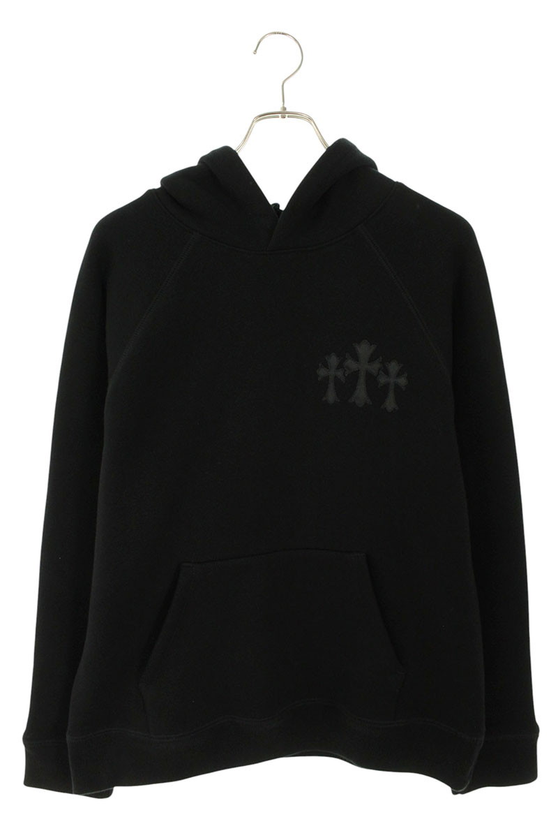 クロムハーツ Chrome Hearts 大いさ:M  7-11 HOODIE うしろ側CHロゴタイプはりつけ台刺しゅうティーシャツパーカー(黒いこと)【614062】【SJ02】【メンズ】【中古】bb415#rinkan*B