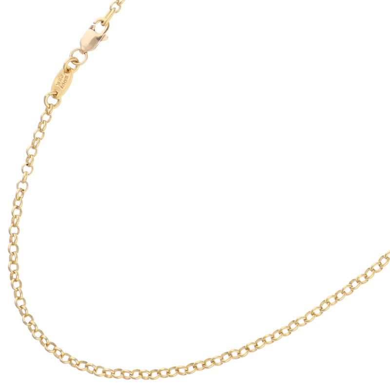 クロムハーツ Chrome Hearts 大きさ:16inch  22K NECKCHAIN R16 ロールチェーン16inch ゴールド首飾り(黄色ゴールド 7.09g)【714062】【SJ02】【小物】【中古】bb297#rinkan*B