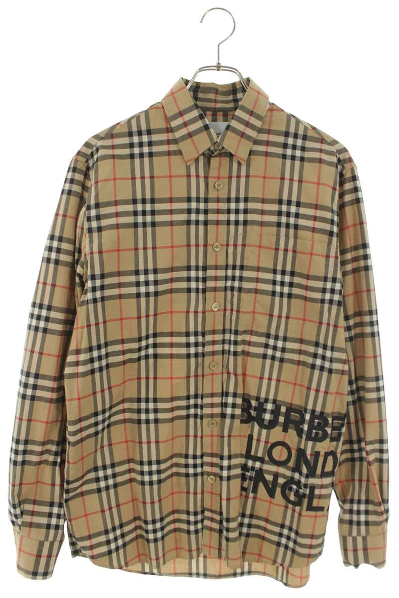 バーバリー Burberry 大いさ:XS 照合のしるし長袖プルオーバー(ベージュ)【714062】【BS99】【メンズ】【中古】bb432#rinkan*B メンズファッション-カジュアルシャツ-トップス